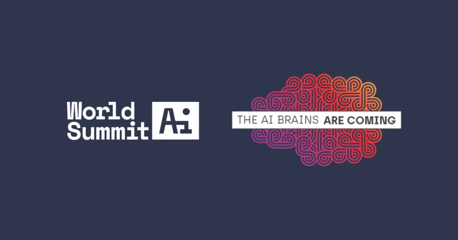 World Summit AI 2026 banner featuring a stylized brain logo and the text 